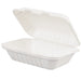 MC - 9" x 6" x 3" Biodegradable Compostable Takeout Container 1 Compartment - 50/Pack - Bulk Mart