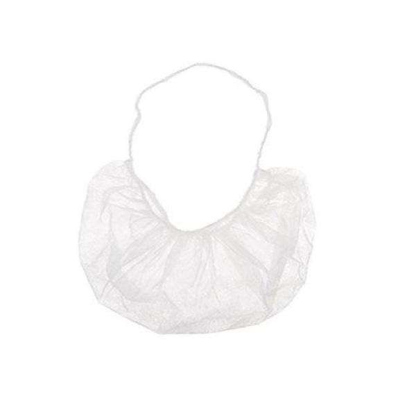 MC - Beard Cover White - 100/Pack - Bulk Mart