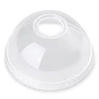 DURA - Clear Dome Lids With Straw Slot For 12 Oz Cold Cups 92mm - 100/Pack
