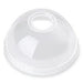 MC - Clear Dome Lid Straw Slot For 16 Oz Cups - 50 Pack - Bulk Mart