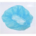 MC - Disposable Bouffant Cap Hair Net Blue Non-Woven - 100 / Pack - Bulk Mart