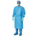 MC - Disposable Isolation Gown Blue 3 Ply - 5 / Pack - Bulk Mart
