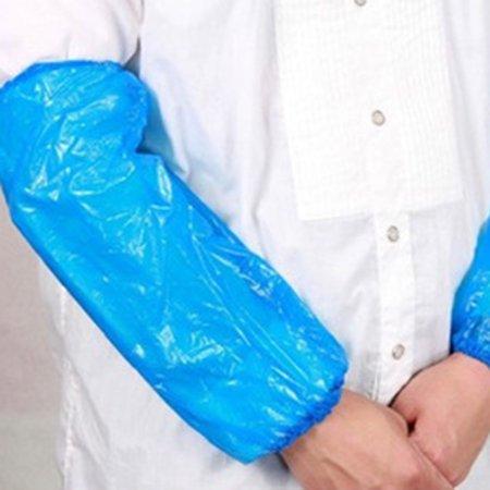 MC - Disposable Protective Arm Sleeve Cover Plastic - 100/Pack - Bulk Mart