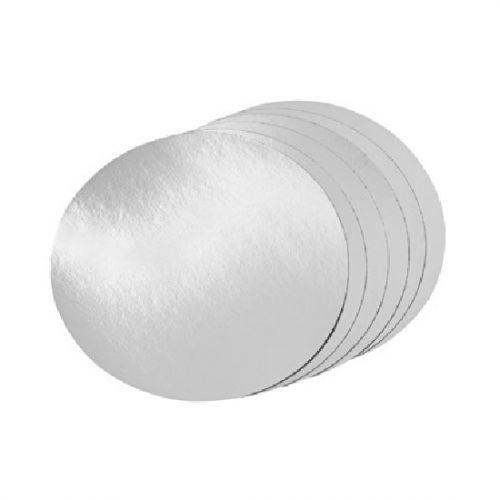 MC - Foil Laminated Board Lid for 7" Round Aluminum Containers - 500/Case - Bulk Mart