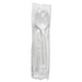 MC - Plastic Soup Spoon White Heavy Individually Wrapped - 1000/Case - Bulk Mart
