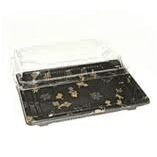 MC - Rectangular Sushi Tray Lids 223 x 93 x 30mm - 1200/Case - Bulk Mart