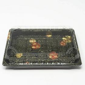 MC - Rectangular Sushi Tray With Lid Set 220 x 135 x 20mm - 400/Case - Bulk Mart