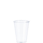 DURA - 10 Oz Clear Plastic Cold Cups PET, 78mm Rim - 50/Pack