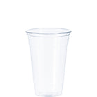 DURA - 20 Oz Clear Plastic Cold Cups PET, 98mm Rim - 1000/Case