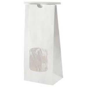 McCall's - 1/2 Lb. White Paper Bag With Window & Tin Tie Closure - 25/Pack - Bulk Mart