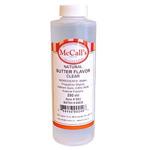 Mccall's - Butter Flavor Clear - 250 ml - Bulk Mart