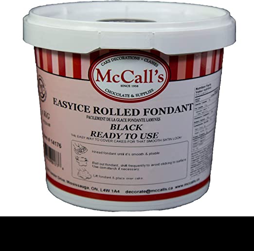 Mccall's - EasyIce Rolled Fondant Black Easy Roll - 1 Kg - Bulk Mart