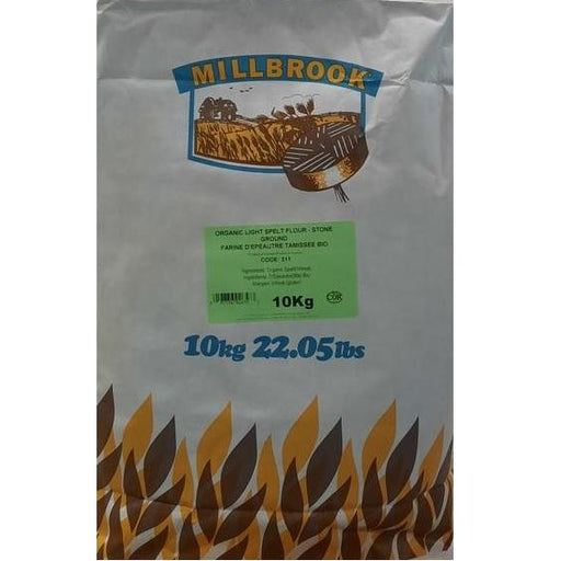 Millbrook - Organic Light Spelt Flour Stone Ground - 10 Kg - Bulk Mart