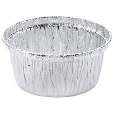 ML - 3 1/8" Round 4 Oz Aluminum Foil Utility / Ramekin Cup - 100/Pack - Bulk Mart