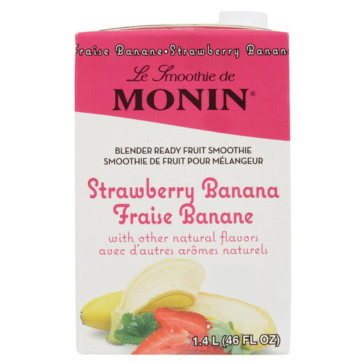 Monin - Strawberry Banana Smoothie Mix - 46 Oz - Bulk Mart