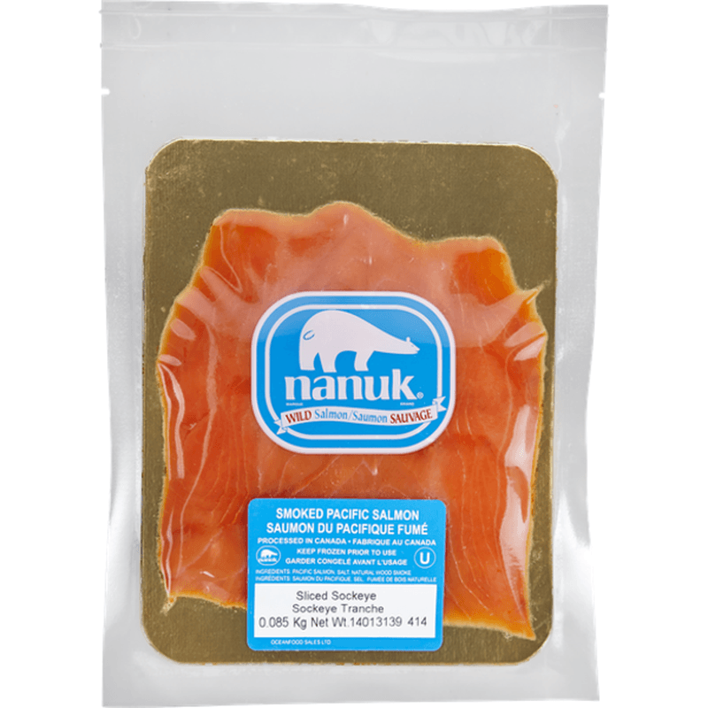 Nanuk - Sliced Smoked Sockeye Salmon - 85 g - Bulk Mart