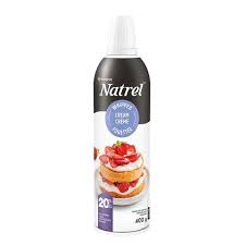 Natrel - Aerosol Whipped Cream 20% - 12 x 400 g - Bulk Mart