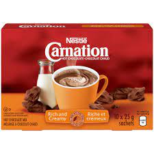 Nestle - Carnation Rich & Creamy Hot Chocolate - 10 x 25 g - Bulk Mart