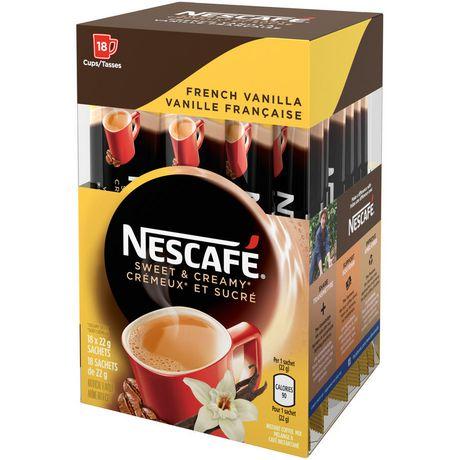 Nestle Nescafe - Sweet & Creamy French Vanilla Sachets - 18 x 22 g - Bulk Mart