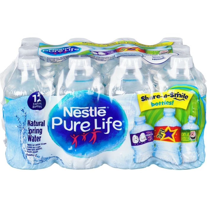 Nestle - Pure Life Natural Spring Water - 12 x 500 ml - Bulk Mart