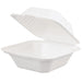 New-Wave - 6" Sugarcane & Bamboo Bagasse Sandwich Container - 125/Sleeve - Bulk Mart