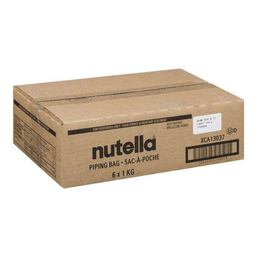 Nutella - Hazelnut Spread Easy To Use Piping Bag - 6 x 1 Kg - Bulk Mart
