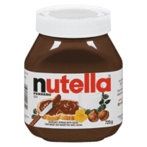 Box of 64 – Nutella Mini Glass Jar Chocolate Hazelnut Spread (25g