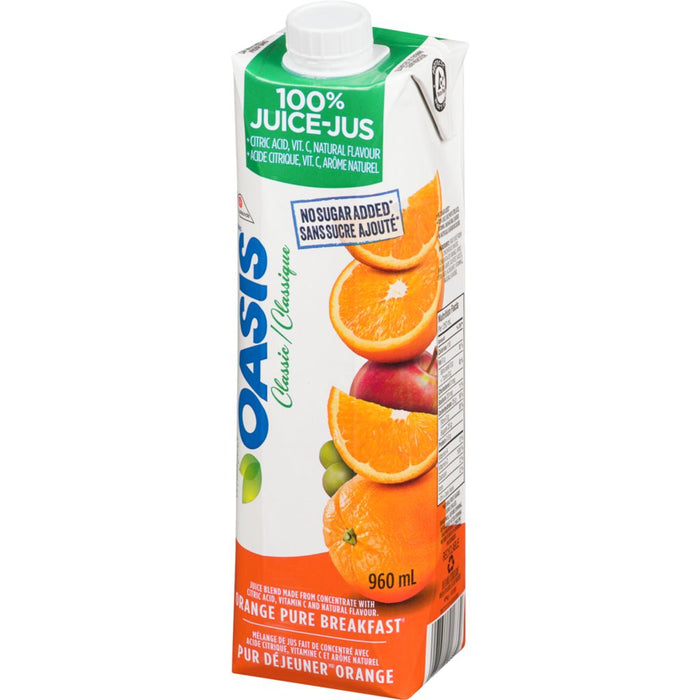 Oasis Classic - Orange Pure Breakfast Juice - 12 x 960 ml - Bulk Mart