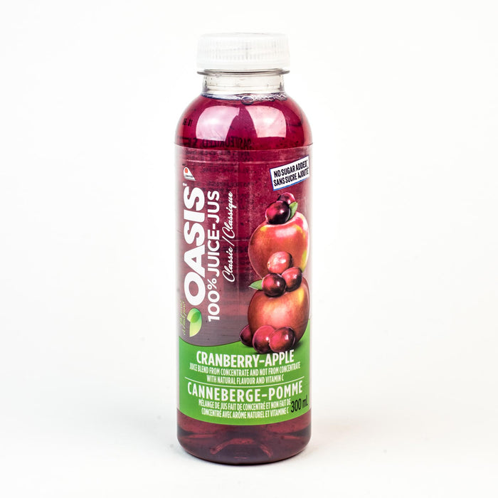Oasis - Cranberry-Apple Juice - 24 x 300 ml - Bulk Mart