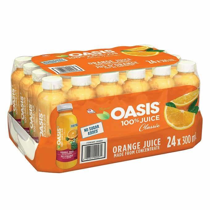 Oasis - Orange Juice - 24 x 300 ml - Bulk Mart