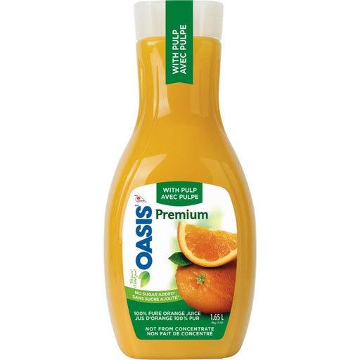 Oasis - Premium Organic Orange Juice With Pulp - 1.65 L - Bulk Mart