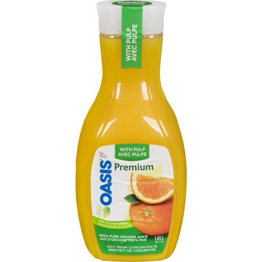 Oasis - Premium Organic Orange Juice With Pulp - 1.65 L - Bulk Mart