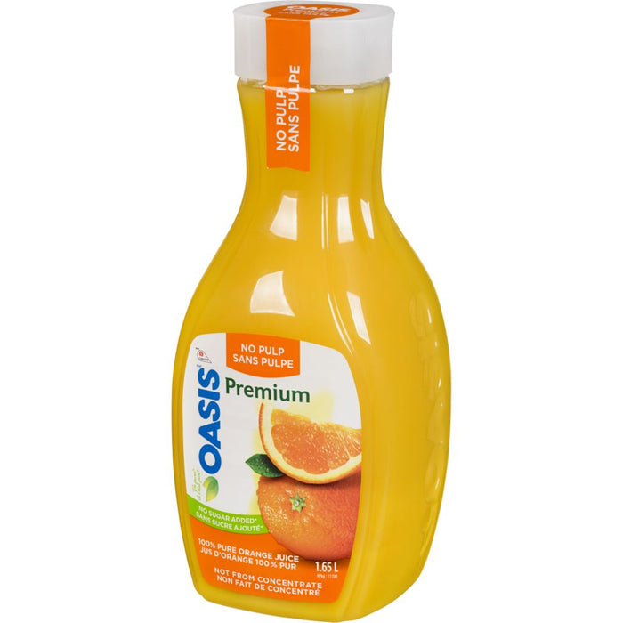 Oasis - Premium Organic Orange Juice Without Pulp - 1.65 L - Bulk Mart