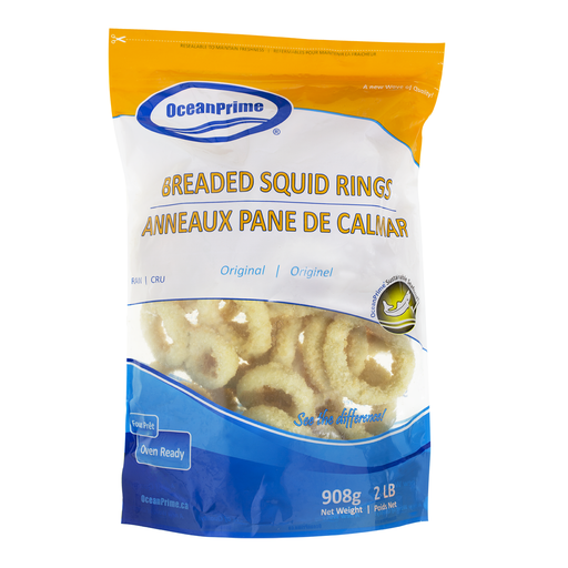 Ocean Prime - Breaded Squid Rings - 8 x 908 g - Bulk Mart