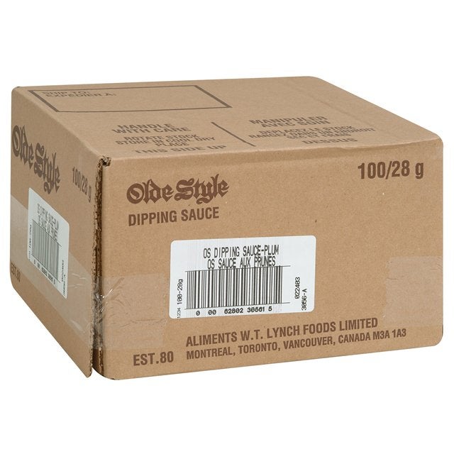 Olde Style Plum Sauce Portions 100 x 28 g Condiment Portions