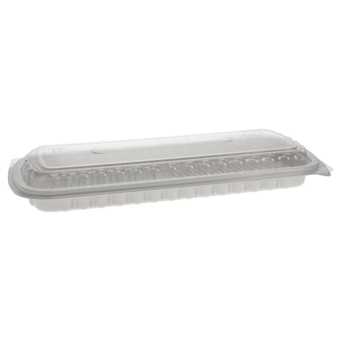 Full Rib Tray White and Clear Lids, Ribbed Meal Tray Count 80 — Bulk Mart