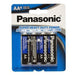 Panasonic - Heavy Duty AA Batteries - 4 / Pack - Bulk Mart