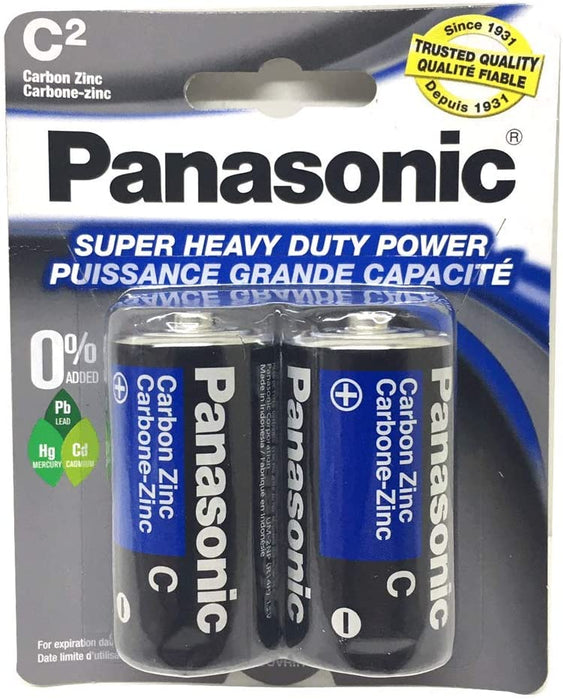 Panasonic - Super Heavy Duty Type C Batteries UM-2NPA/2B - 2/Pack - Bulk Mart