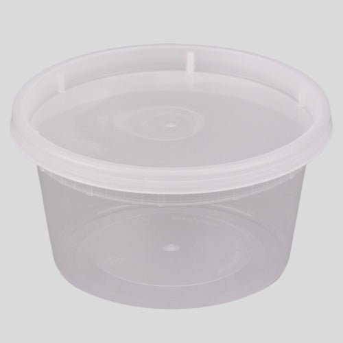 60 Sets 24 oz Plastic Deli Containers with Lids Food Storage
