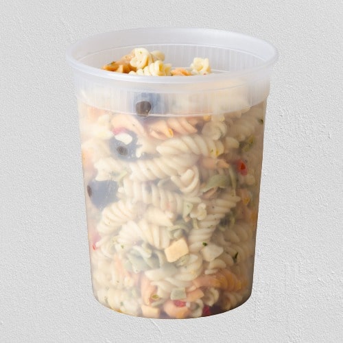 DURA - S32 - 32 Oz Clear Microwavable Deli Container With Lid - 24 Sets