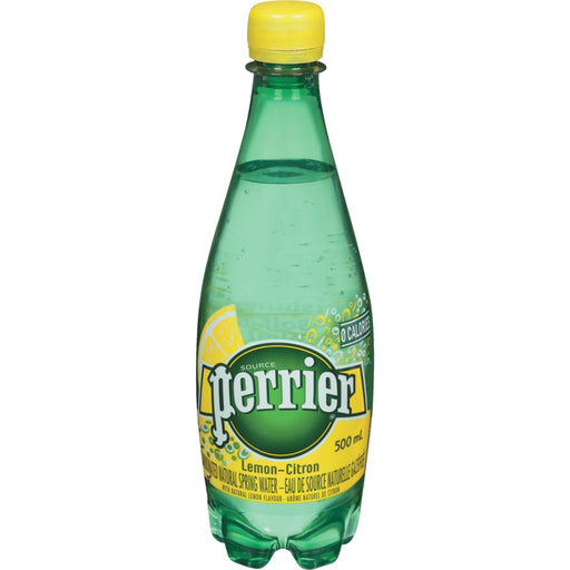 Perrier - Lemon Sparkling Natural Mineral Water PET - 24 x 500 ml - Bulk Mart