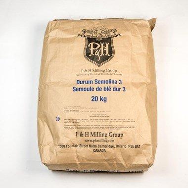 P&H - #3 Durum Semolina Flour Sooji - 20 Kg - Bulk Mart