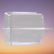 Polar Pak - 5" Extra Deep Dome Hinged Clear Pie/Cake Slice Container - 100/Pack - Bulk Mart