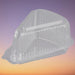 Polar Pak - 5" Medium Dome Hinged Clear Pie/Cake Slice Container - 100/Pack - Bulk Mart