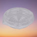 Polar Pak - 9" Hinged Plastic Shallow Pie Clamshell Container - 200/Case - Bulk Mart