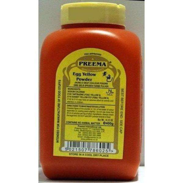 Preema - Egg Yellow Food Color Powder - 400 g - Bulk Mart