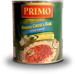 Primo - Pasta Sauce Romano Cheese and Basil - 6 x 2.84 L - Bulk Mart