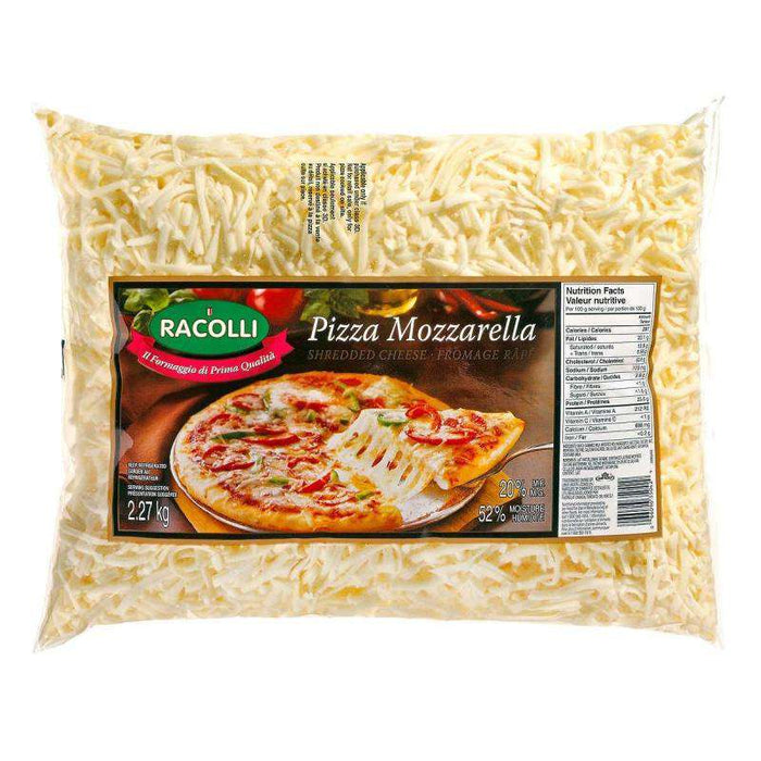 Racolli - 20% Shredded Mozzarella Cheese - 2.27 Kg - Bulk Mart