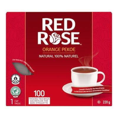 Red Rose - Orange Pekoe Tea - 10 x 100 Packs / Case - Bulk Mart
