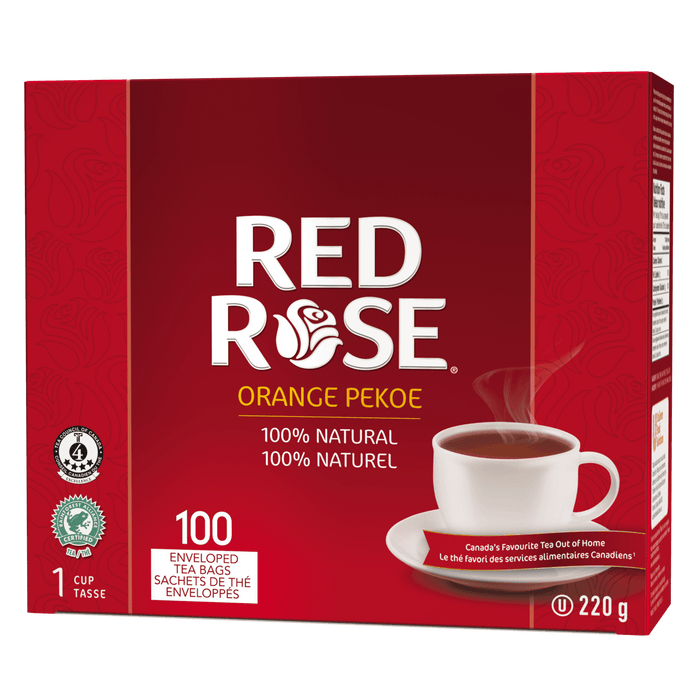 Red Rose - Orange Pekoe Tea Bags - 100 / Pack - Bulk Mart